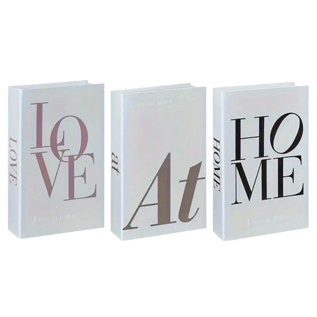 3 Pieces Decoration Hard Cover Style Prop Book Ornaments