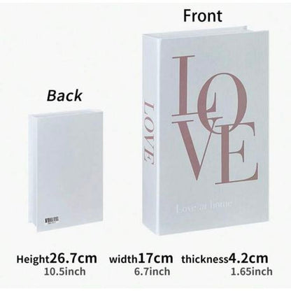 3 Pieces Decoration Hard Cover Style Prop Book Ornaments
