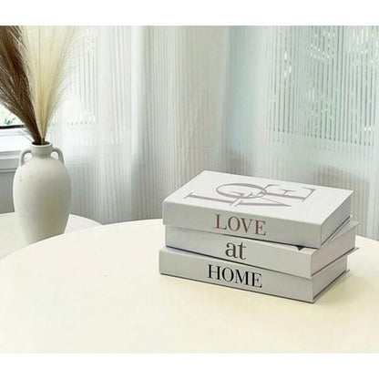 3 Pieces Decoration Hard Cover Style Prop Book Ornaments