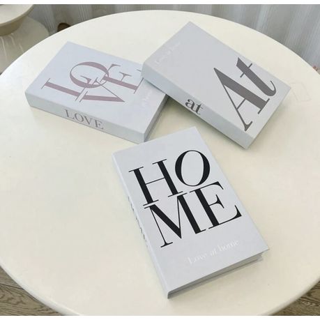 3 Pieces Decoration Hard Cover Style Prop Book Ornaments