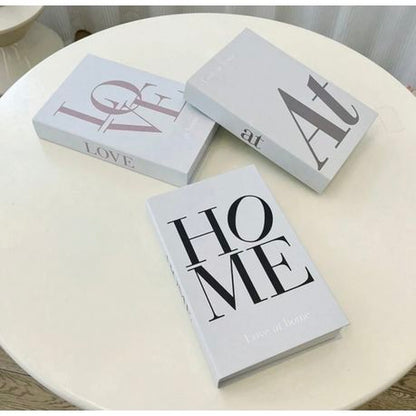 3 Pieces Decoration Hard Cover Style Prop Book Ornaments