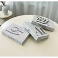 3 Pieces Decoration Hard Cover Style Prop Book Ornaments