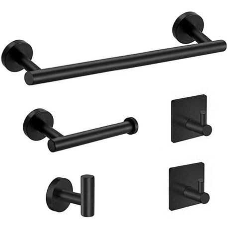 5 Piece Stainless Steel Bathroom Accessory Set
